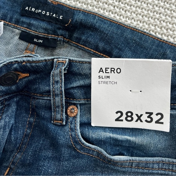 Aeropostale Blue Skinny Jeans with Modern Fit - Picture 7 of 9